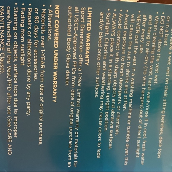 Body Glove Kids Swim Vest - Blue and Yellow - Picture 6 of 6